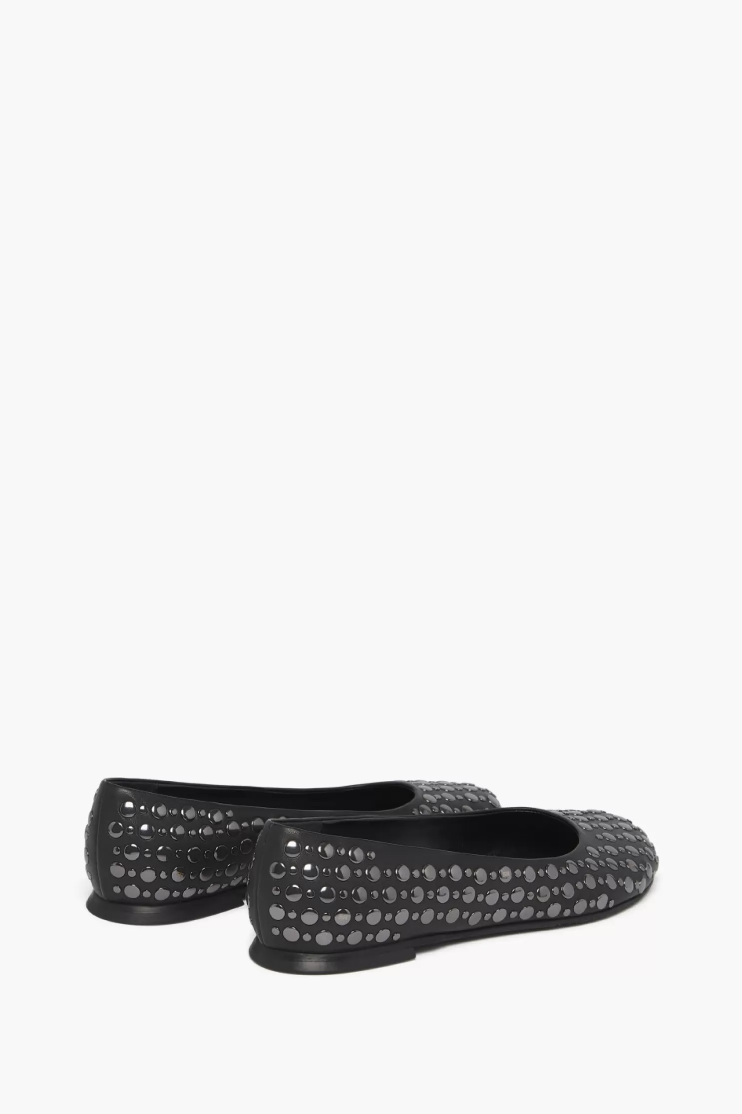 Clearance Sonia Rykiel Ballerines En Cuir Noir A Clous Noir / Noir