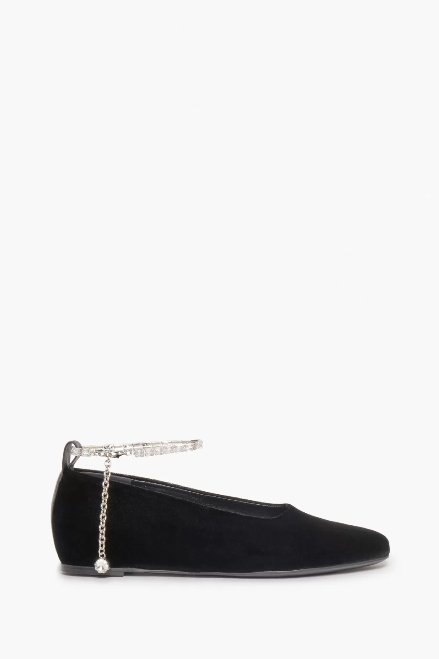 Flash Sale Sonia Rykiel Ballerines En Velours Noir A Bride Noir / Noir