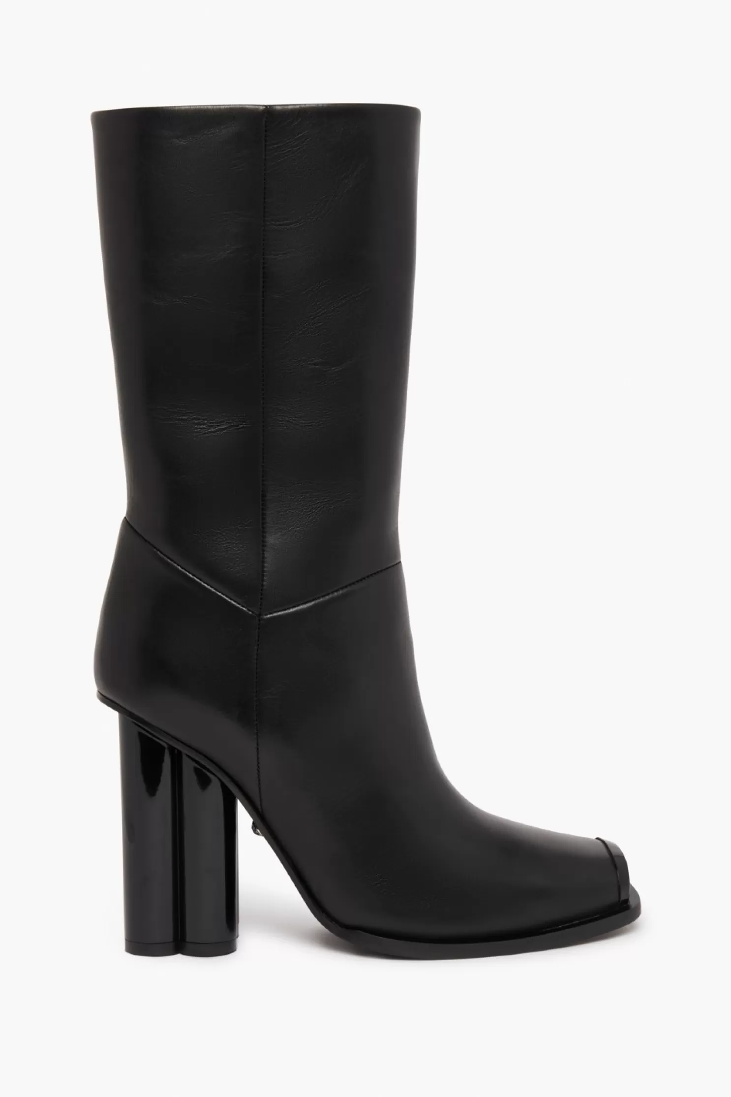 Outlet Sonia Rykiel Bottes Mi-Hautes En Cuir Noir Noir / Noir