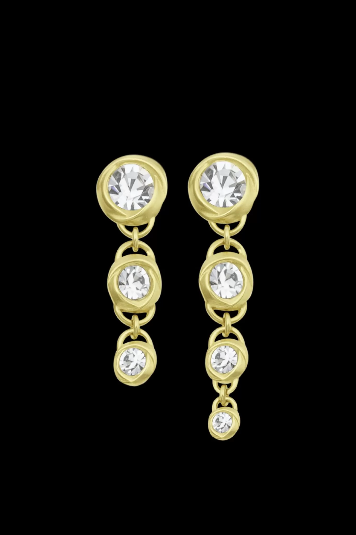 Flash Sale Sonia Rykiel Boucles D'Oreilles Asymetriques Vintage Ribbon Gold / Jaune