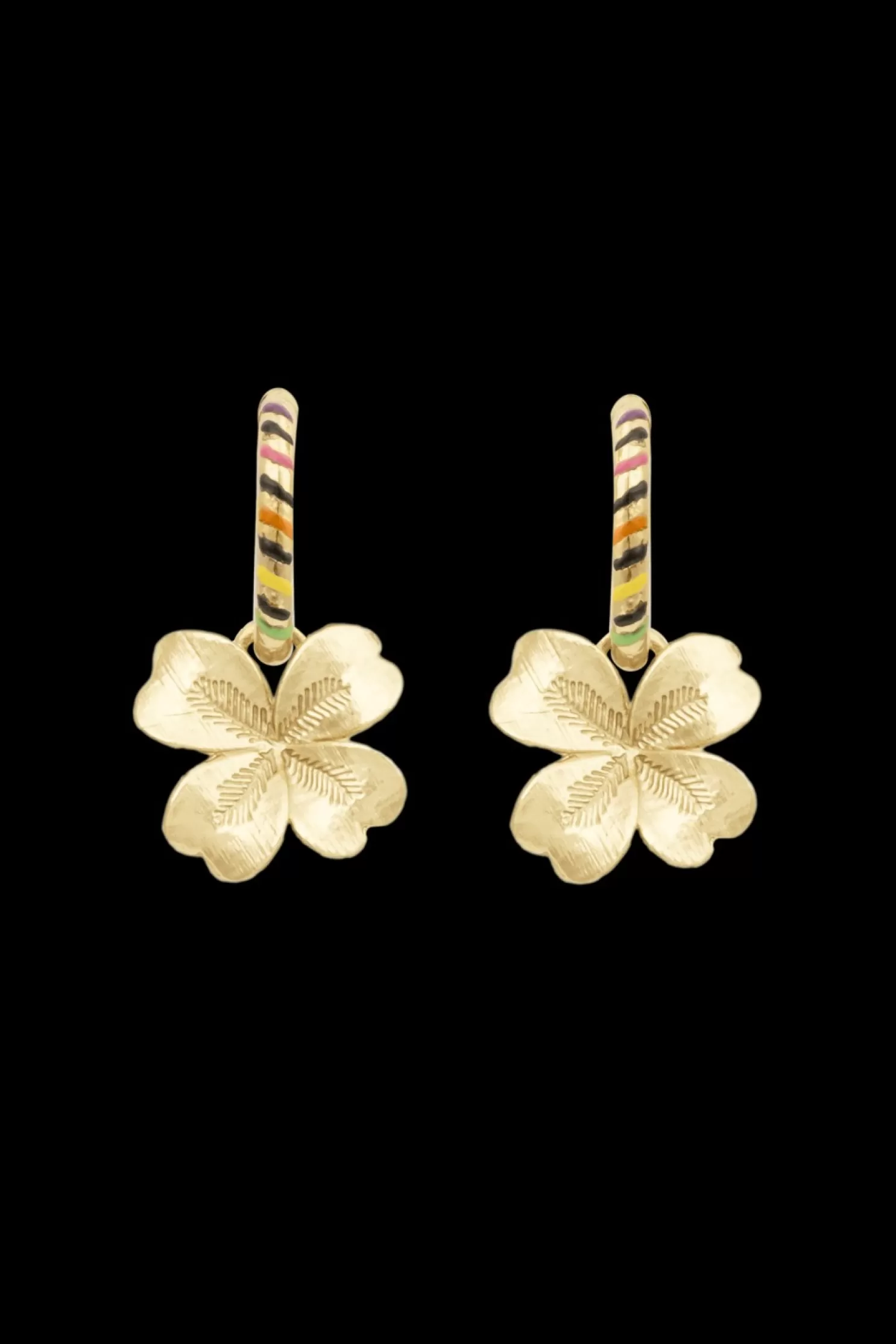 Shop Sonia Rykiel Boucles D'Oreilles Poetic Garden Lucky Rykiel Gold / Jaune