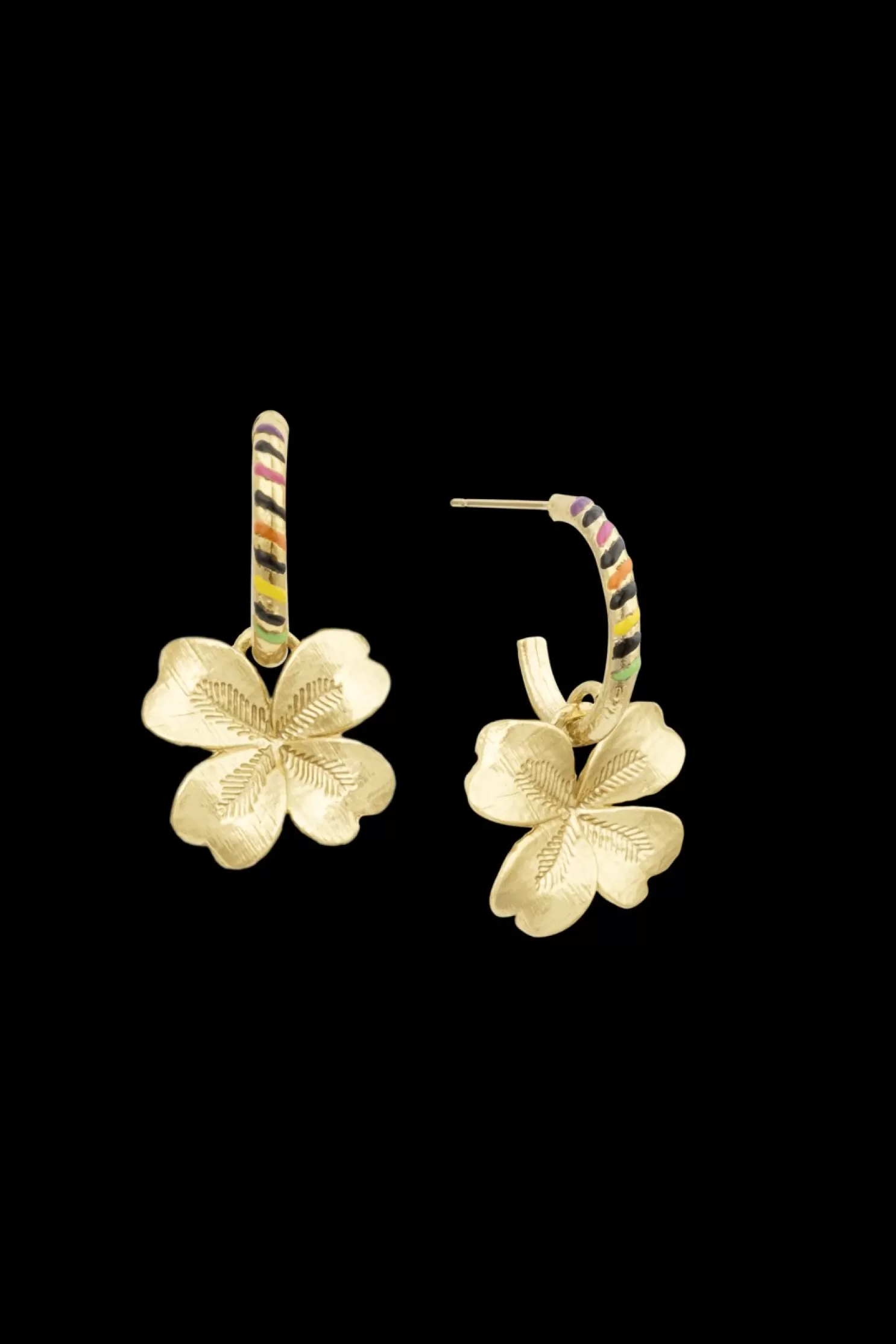 Shop Sonia Rykiel Boucles D'Oreilles Poetic Garden Lucky Rykiel Gold / Jaune