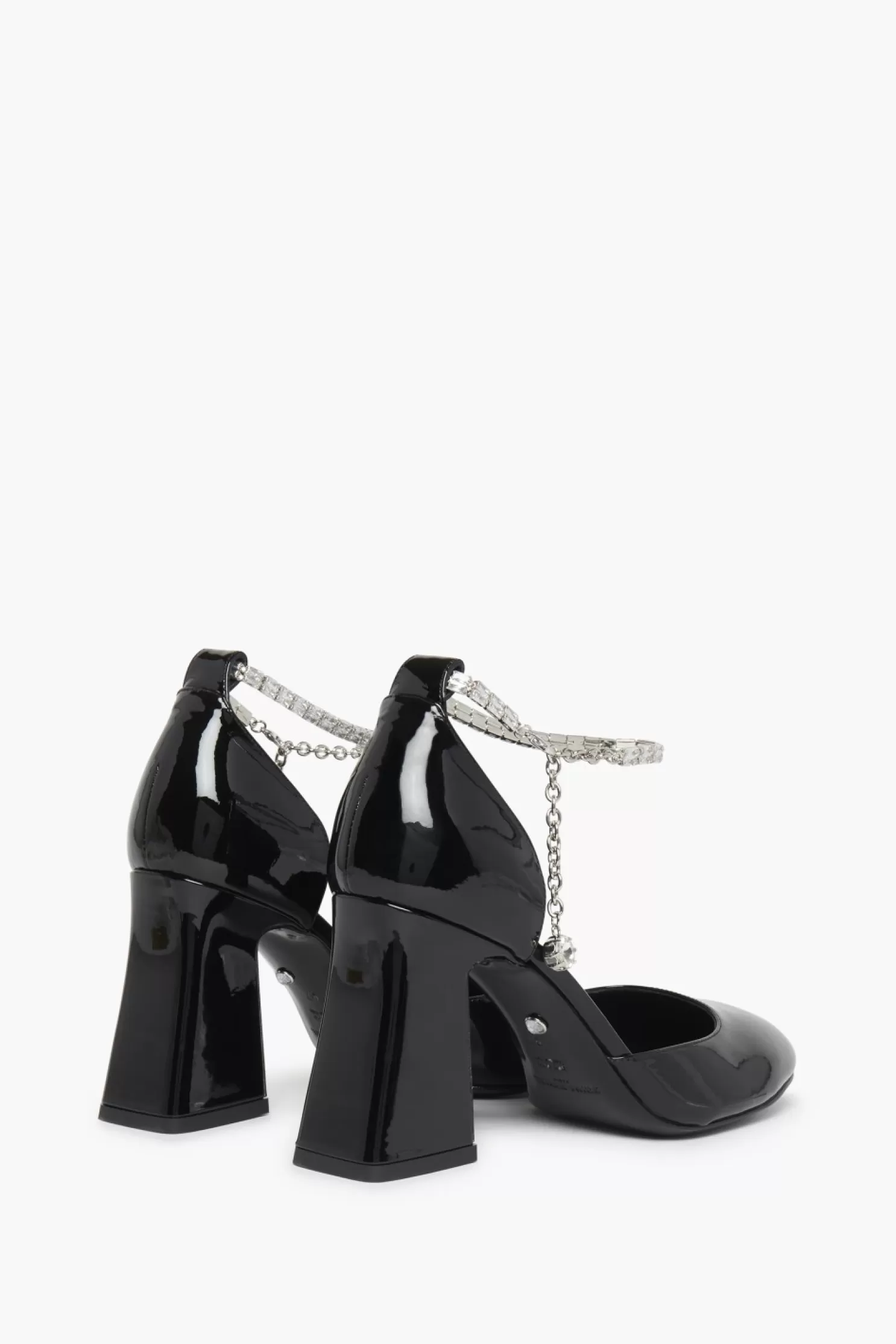 Sale Sonia Rykiel Escarpins D'Orsay En Cuir Verni Noir A Bride Noir / Noir