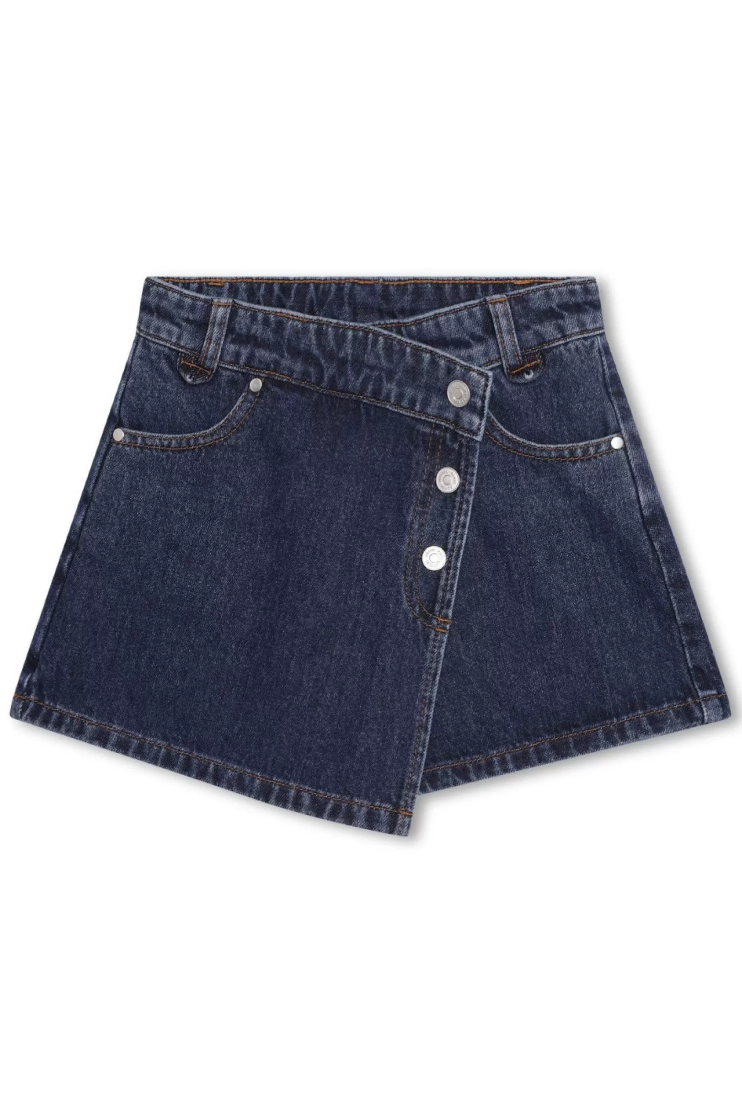 Store Sonia Rykiel Jupe-Short Asymetrique En Jean Brut / Bleu