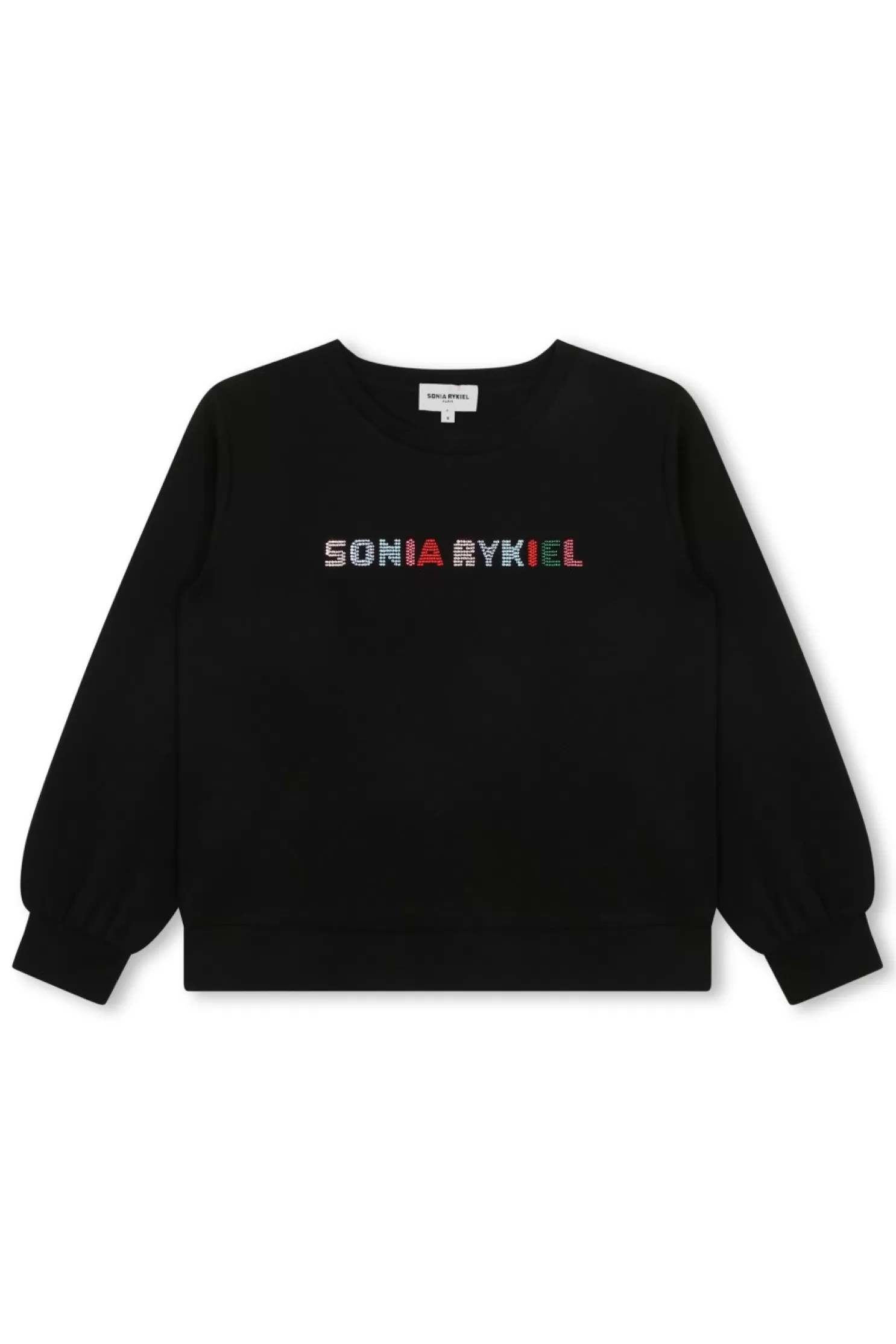 Cheap Sonia Rykiel Pull A Strass Logo Noir / Noir