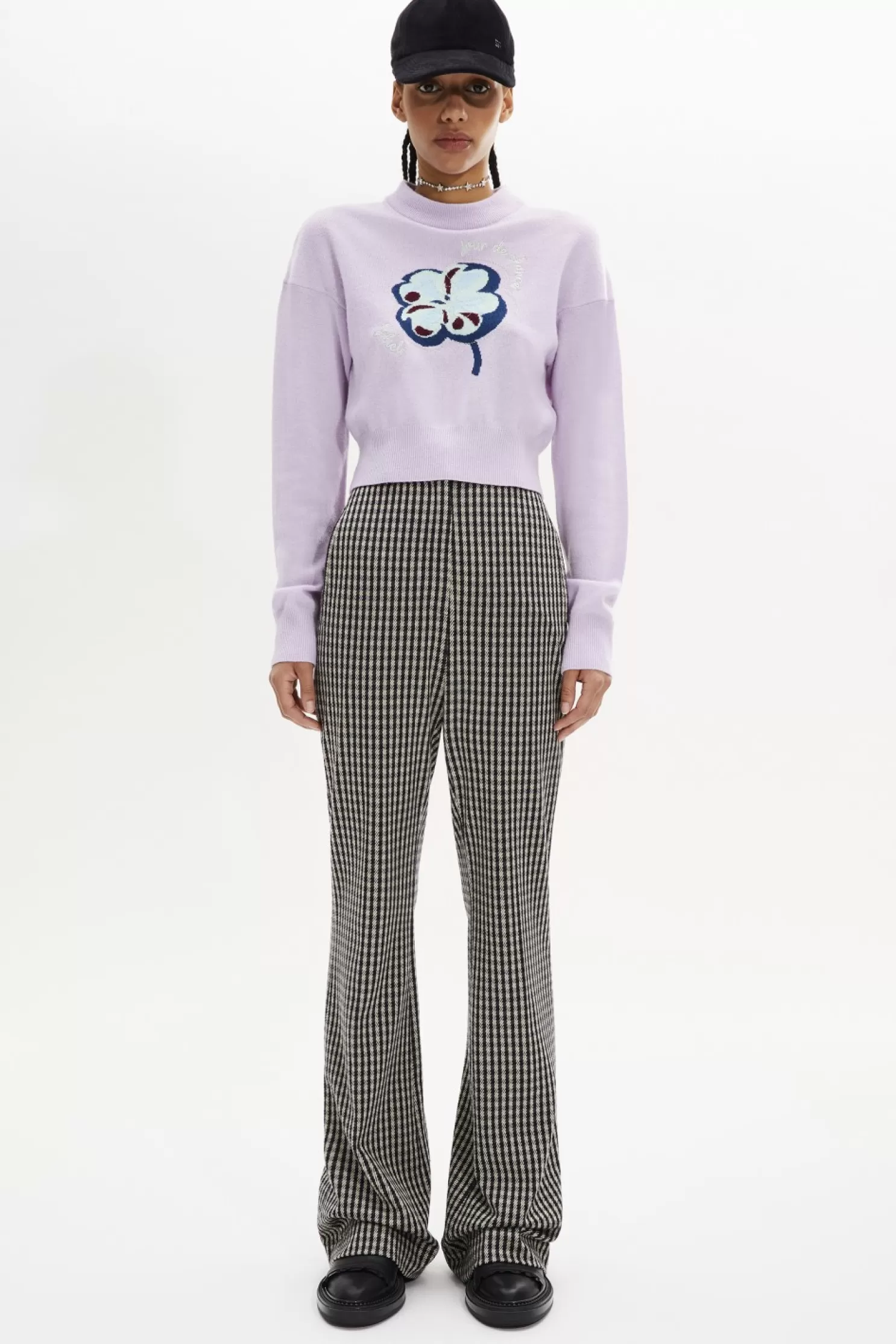 Flash Sale Sonia Rykiel Pull Col Rond A Manches Longues Lilas / Violet