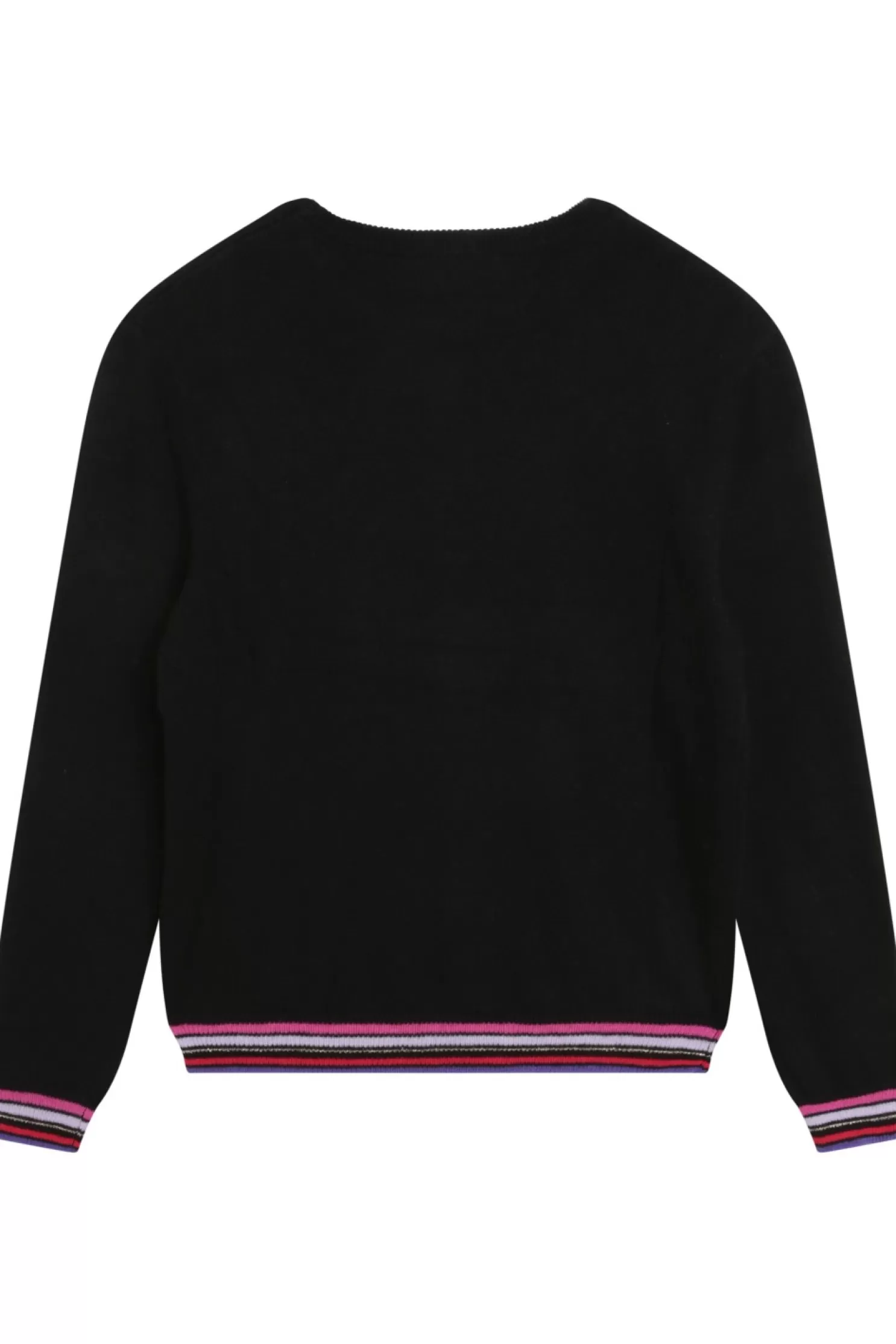 Shop Sonia Rykiel Pull En Tricot Motif Jacquard Noir / Noir