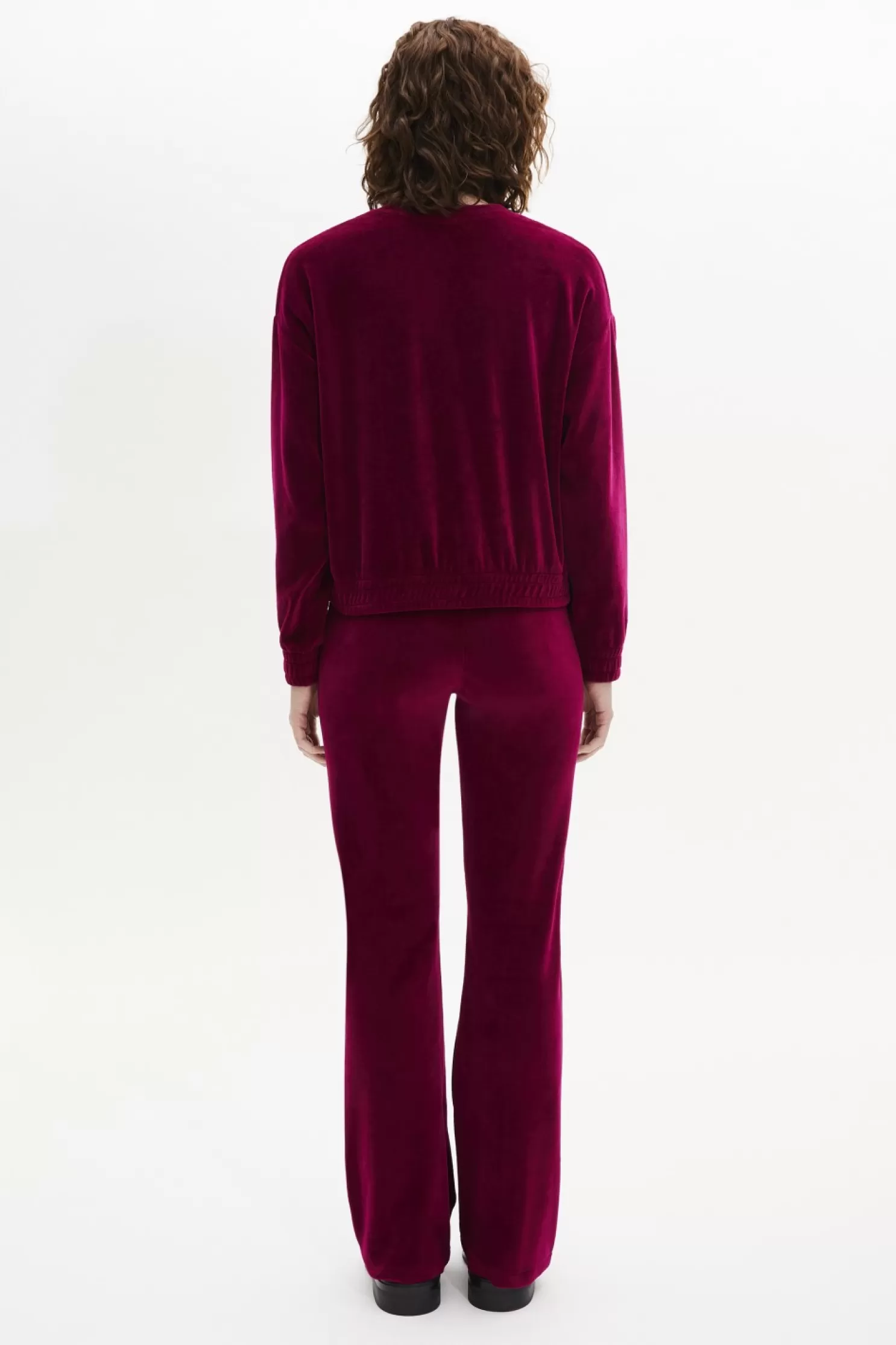 Best Sonia Rykiel Pull Manches Longues En Velours Framboise / Rose