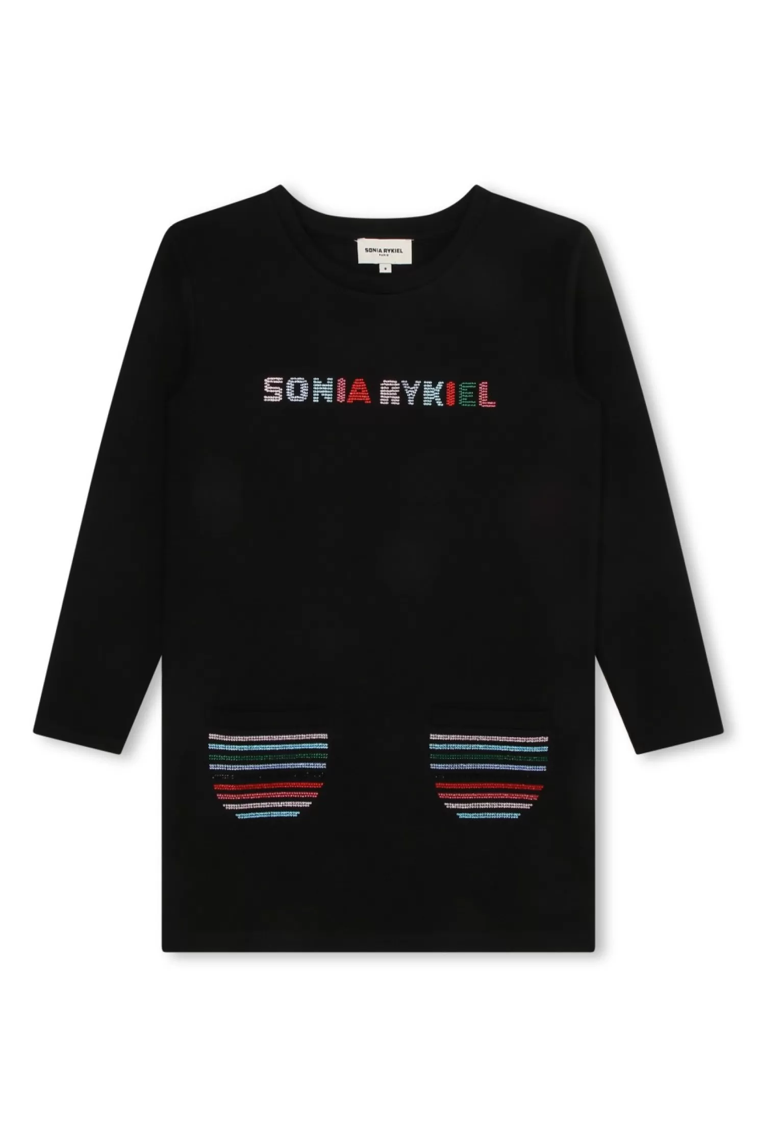 Sale Sonia Rykiel Robe Fantaisie A Strass Noir / Noir