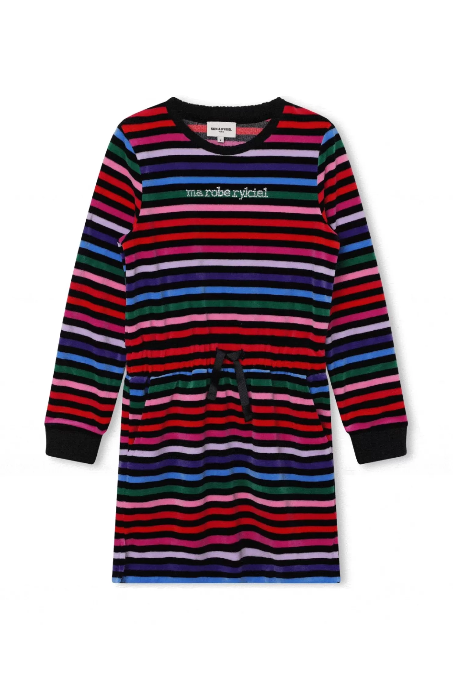 Cheap Sonia Rykiel Robe Rayee Multicolore Velours Multico Raye / Multi