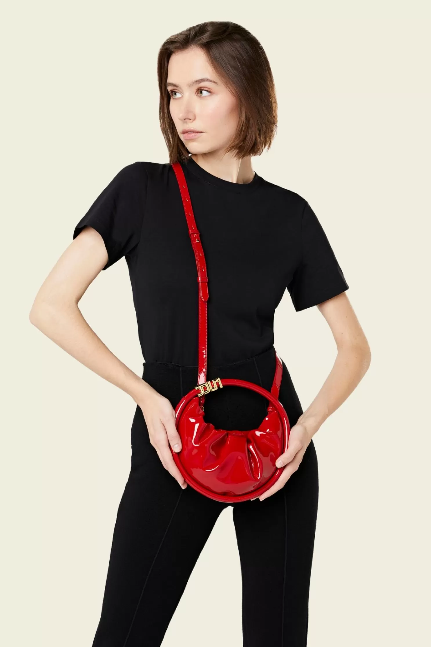 Online Sonia Rykiel Sac Domino Mini En Vinyle Rouge / Rouge